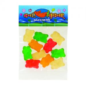 1 oz Gummy Bears in Custom Header Bags