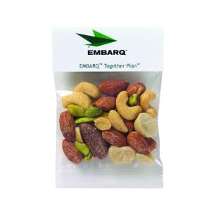 1 oz Mixed Nuts in Custom Header Bags