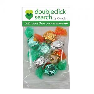 1 oz. Foil Wrapped Hard Candy  in Custom Header Bags