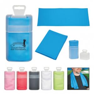 Cooling Sports Towel with Plastic Case