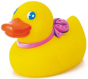 Pretty Rubber Duck with Bow 