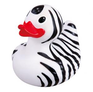 Zebra Print Rubber Ducky