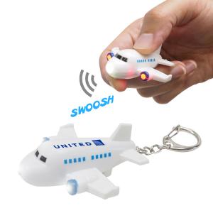 Airplane LED Light and Sound Keychain