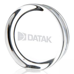 Round Paperweight with Flat Edge