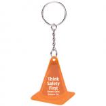 Reflective Construction Safety Cone Keychain