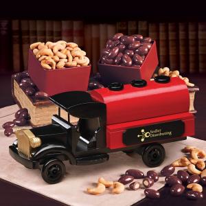1920-Era Tank Truck with Chocolate Almonds &amp; Extra Fancy Jumbo Cashews