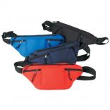 Adjustable 4- Zipper Poly Fanny Pack 