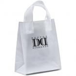 8" x 4" x 10" Frosted Soft-Loop Shopping Bags