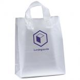10" x 5" x 13" Frosted Soft-Loop Shopping Bags