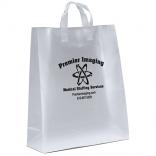 16" x 6" x 19" Frosted Soft-Loop Shopping Bags