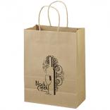 10" x 5" x 13" 100% Recycled Brown Paper Shopping Bag
