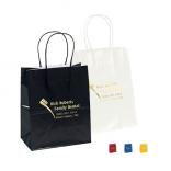 7.75" X 7.75" X 9.75" Kraft Gloss Shopping Bags