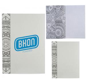 2-in-1 Coloring Notes Doodles Bound Notebook 