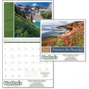 America the Beautiful with Recipes Wall Calendar