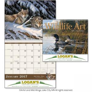 Wildlife Art Wall Calendar