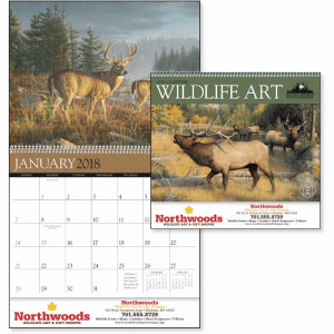 Wildlife Art by the Hautman Brothers Wall Calendar