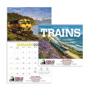 Trains Wall Calendar