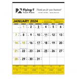Yellow & Black Contractors Memo (13-sheet) Wall Calendar