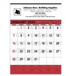 Red & Black Contractors Memo (13-sheet) Wall Calendar