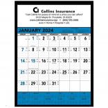 Blue & Black Contractors Memo (13-sheet) Wall Calendar