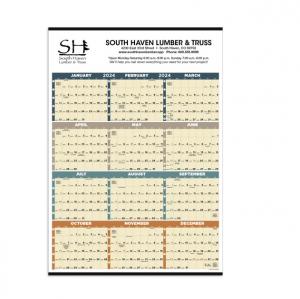 Time Management Span-A-Year (Non-Laminated) Wall Calendar