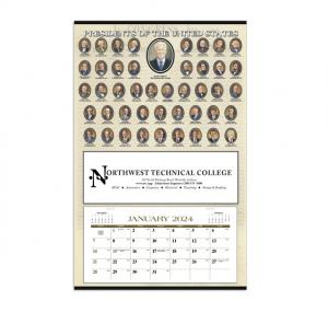 Presidents Hanger 12-Month Wall Calendar