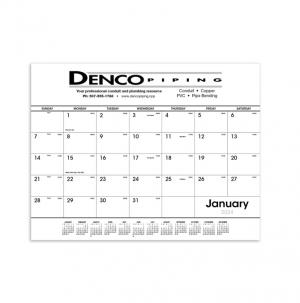Black &amp; White Desk Pad Wall Calendar