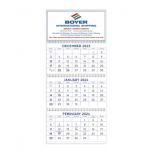 Blue & Grey Commercial Planner Wall Calendar