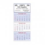 Red & Blue Commercial Planner Wall Calendar