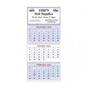 Red &amp; Blue Commercial Planner Wall Calendar