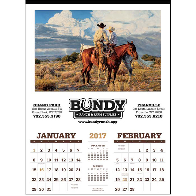 American West by Tim Cox Calendar