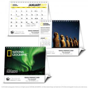 National Geographic Photography Large Desk Calendar