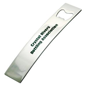 Arched Stainless Steel Bottle Opener with Polished Finish 
