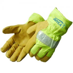 Safety Lime Grain Thermo Work Gloves