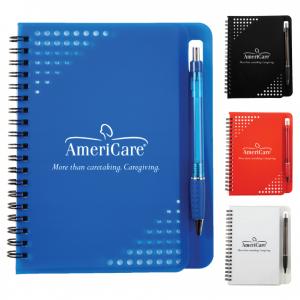 Cheney 5&quot; x 7&quot; Spiral Notebook with Pen 