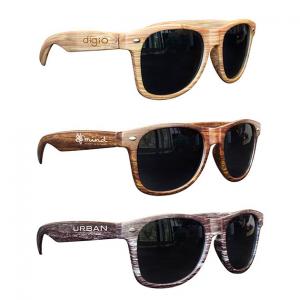 Wood Tone Sunglasses 
