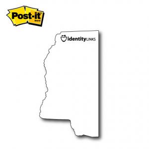 Mississippi Shaped Post It Notes