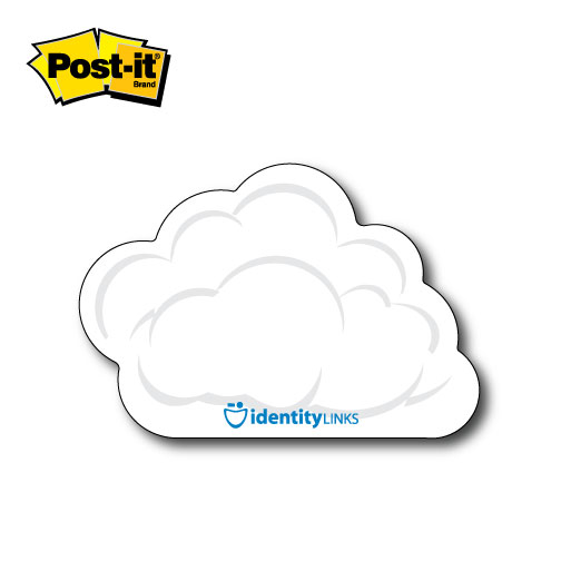 Imprinted Clouds Shaped Post It Notes