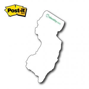 New Jersey Shaped Post It Notes