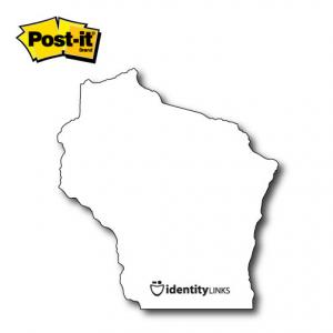 Wisconsin Shaped Post It Notes