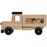 Wooden Truck with Black Accents