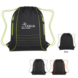Bokee Challenger Drawstring Sports Pack with Colored Trim 