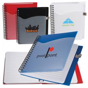 Polypro Spiral notebook with pen loop