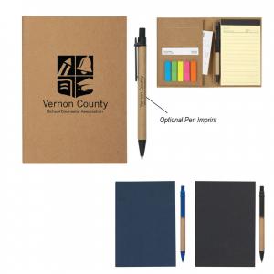 Mini Notebook with Pen and Sticky Flags