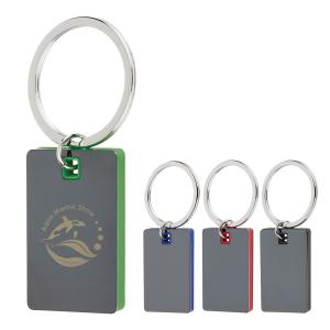 Mirrored Color Block Keychain