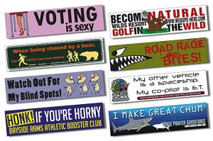 11.5 x 3 Magnetic Vehicle Bumper Sign