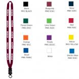 1/2" Cotton Lanyard with Plastic Snap-Buckle Release & O-Ring 