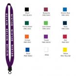 3/4" Cotton Lanyard with Plastic Clamshell & O-Ring 