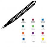 3/4" Cotton Lanyard with Plastic Snap-Buckle Release & O-Ring 