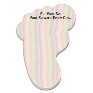 25 Sheets Foot Shape Sticky Notes (2.5x3.5)